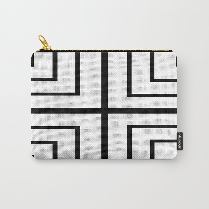 Square - Black and White Carry-All Pouch