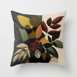 Botanical Abstractions Throw Pillow