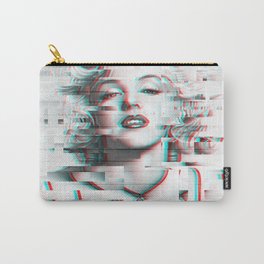 Marylin Monroe Glitch Effect Carry-All Pouch