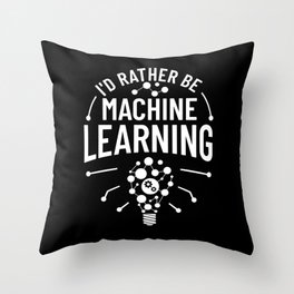 Machine Learning Engineering Algorithm AI Beginner Throw Pillow