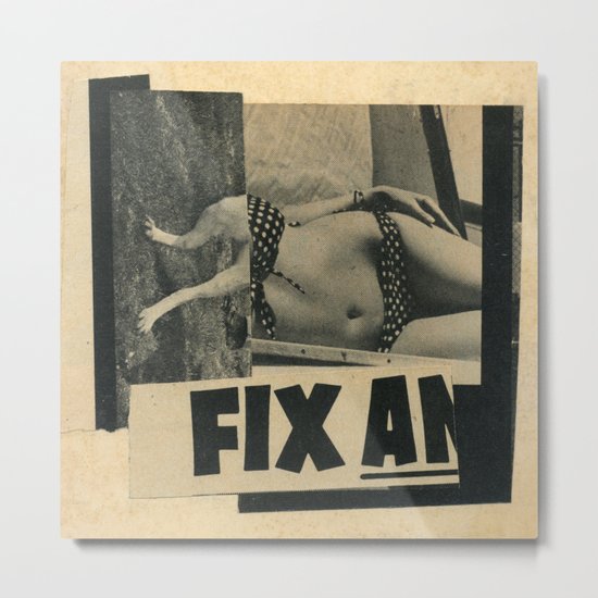 Temporary Fix Metal Print