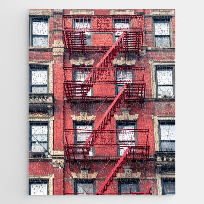 New York City Architecture | Fire Escape Views Jigsaw Puzzle