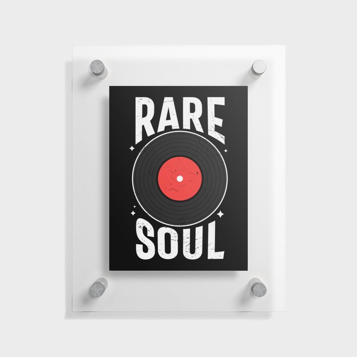 Rare Soul Retro Vinyl Record Floating Acrylic Print