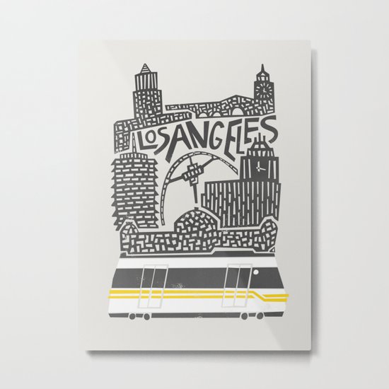 Los Angeles Cityscape Metal Print