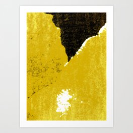 Mustard and Black Art Print | Wash, Bohemian, Photo, Fabrik, Mustard, Modern, Collage, Black 