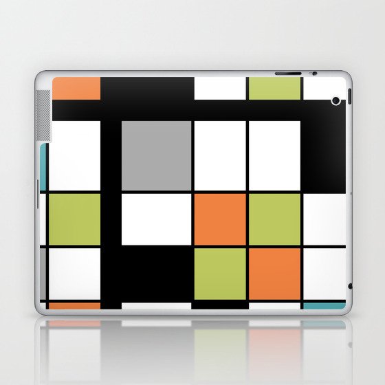 De Stijl Style Geometrical Art Multicolored Laptop & iPad Skin