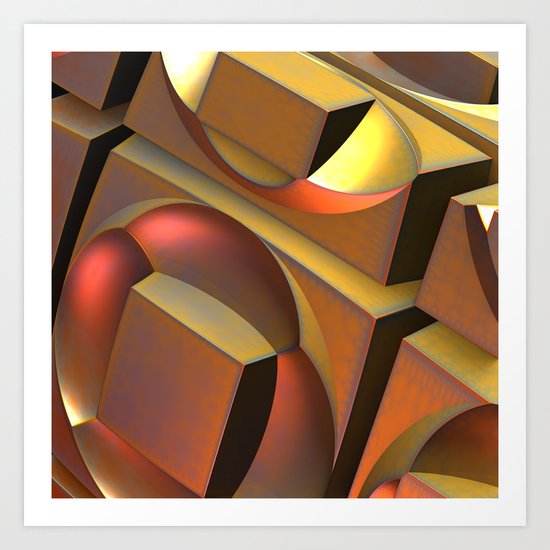 Building Blocks Art Print