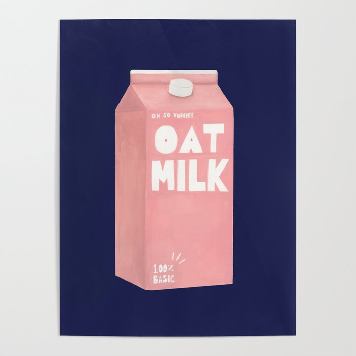 Oat Milk Pop Art Poster