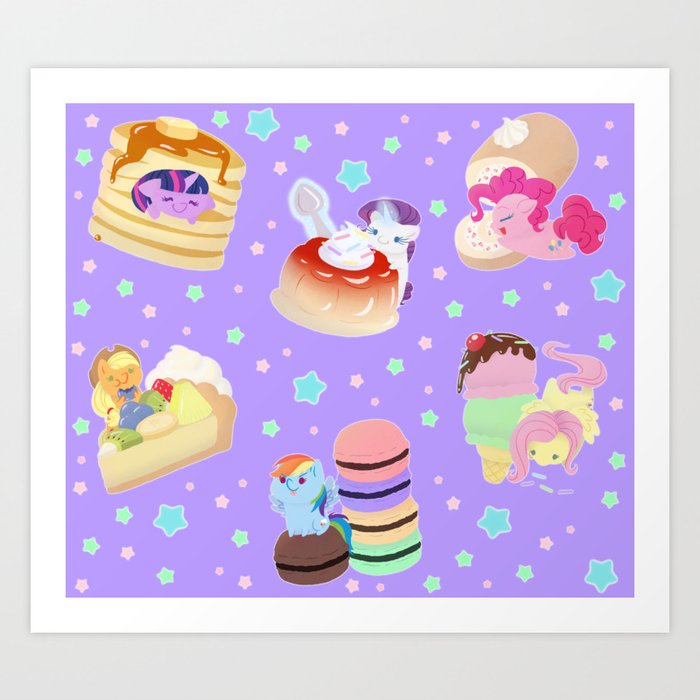 Ponies x Sweets Art Print