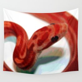 Red Corn Snake Wall Tapestry