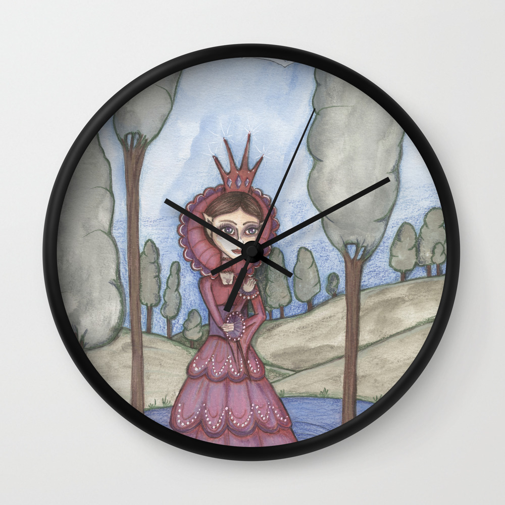 Fantasy Art Red Queen Wall Clock