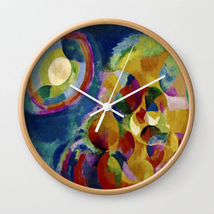 Robert Delaunay "Simultaneous contrasts sun and moon" Wall Clock