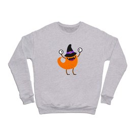 Funny Halloween Monsters Kids Having Fun Crewneck Sweatshirt