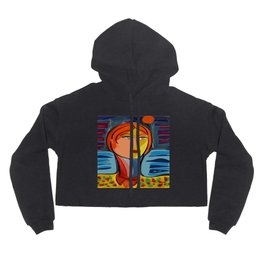 Woman at the window on the French Riviera Hoody