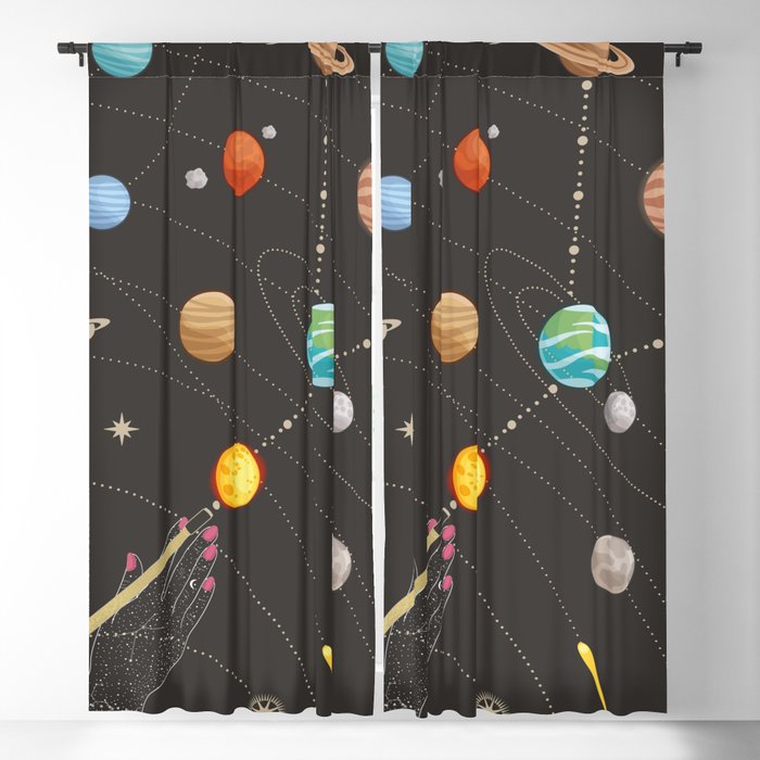Space Pool Blackout Curtain