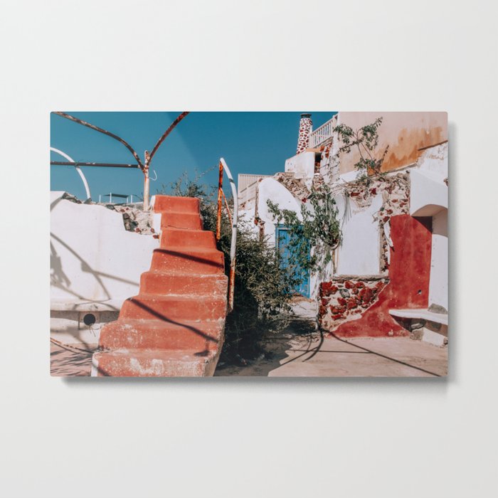 No Trespassers | Santorini, Greece Metal Print