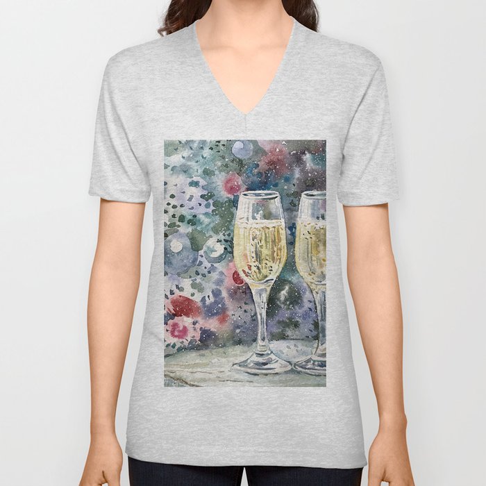 New Year's Eve V Neck T Shirt
