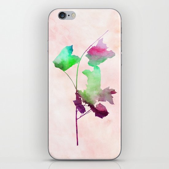 maple 2 watercolor by Jacqueline Madonado & Garima Dhawan iPhone & iPod Skin