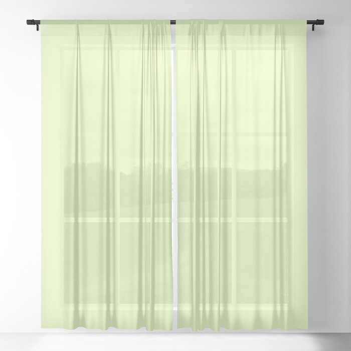 PALE SPRING BUD COLOR. Pastel Solid Color Sheer Curtain