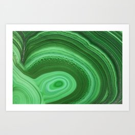 Green Agate Art Print