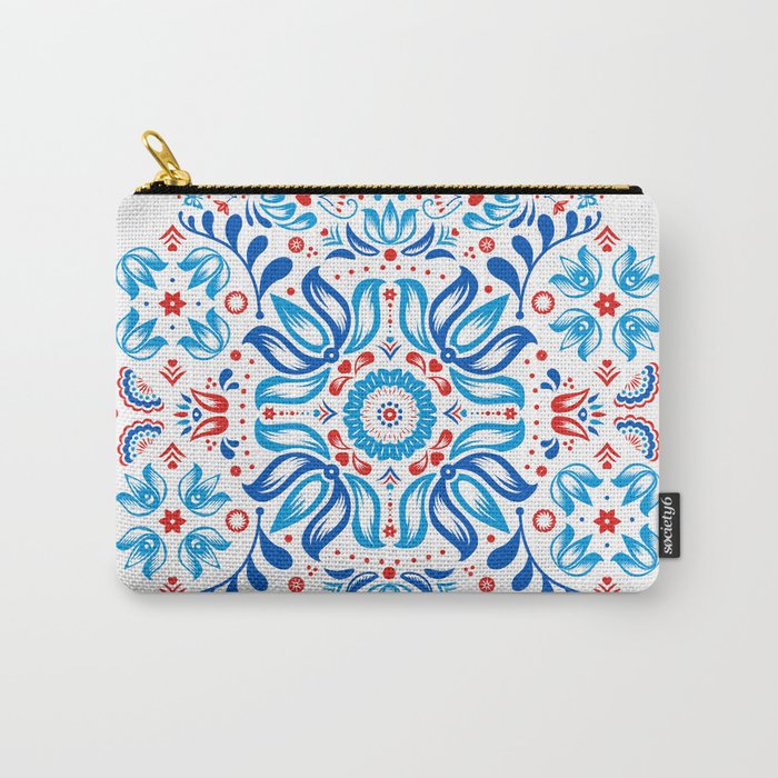 Floral Folk Tale Carry-All Pouch