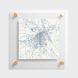 Shreveport City - USA - City Map Design Floating Acrylic Print