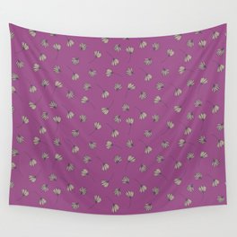Fly Pattern Burgundy Wall Tapestry