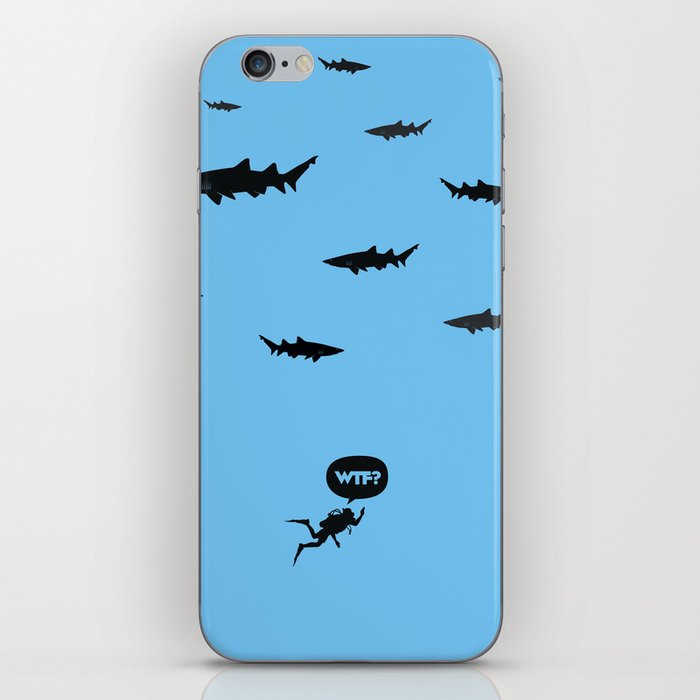 WTF? Tiburones! iPhone Skin