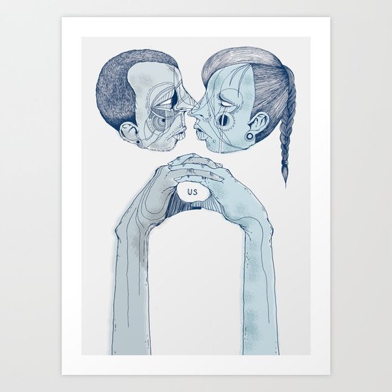 'Us & Them' Art Print