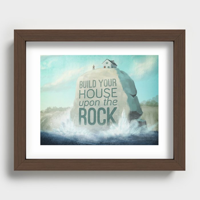 Upon the Rock Recessed Framed Print