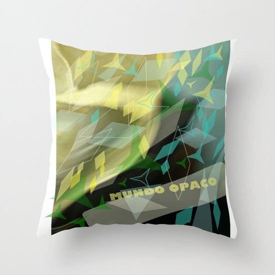 Opaque world: garment in the air. Throw Pillow