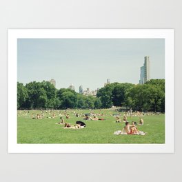 Summer in Central Park New York City | 35mm Film Photography Art Print | Photo, Vintage, Film, Color Film, Color, City Life, Curated, Park, Sunny, Sheeps Meadow 