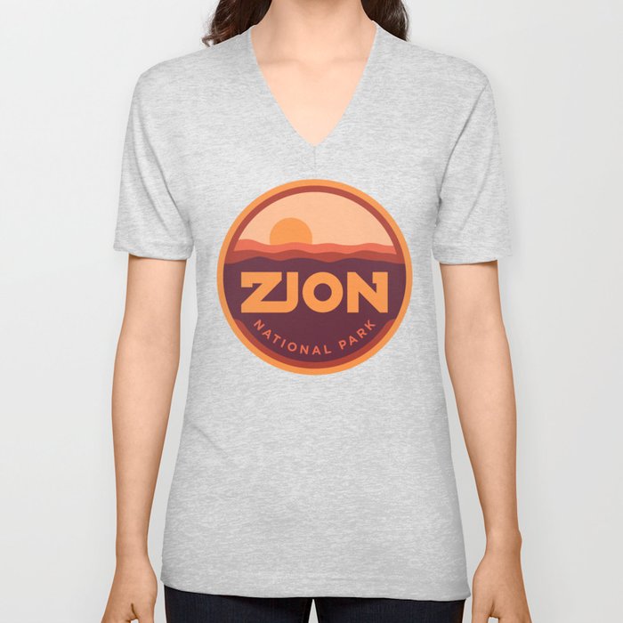 Zion National Park V Neck T Shirt