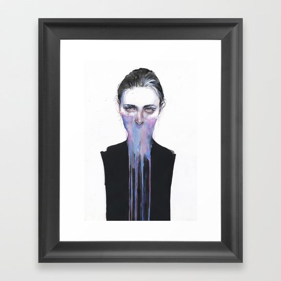 my opinion about you Framed Art Print