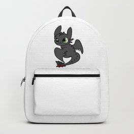 Toothless Backpack | Graphicdesign, Toothless, Dragon, Sonofmcted, Cute, Nightfury, Hiccup, Trainyourdragon, Chibi 