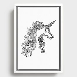 Patternful of Unicorn Framed Canvas