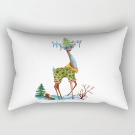 Fashion Christmas Deer 4 Rectangular Pillow