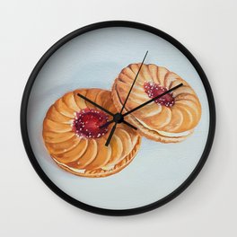 Fruit Creme Cookies Painting Wall Clock