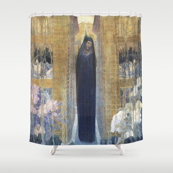  the pain - carlos schwabe Shower Curtain
