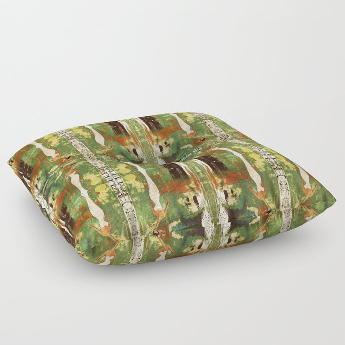 Out there in the woods, I feel peace........ Floor Pillow