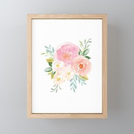 Sweet Pink Blooms (Floral 02) Framed Mini Art Print
