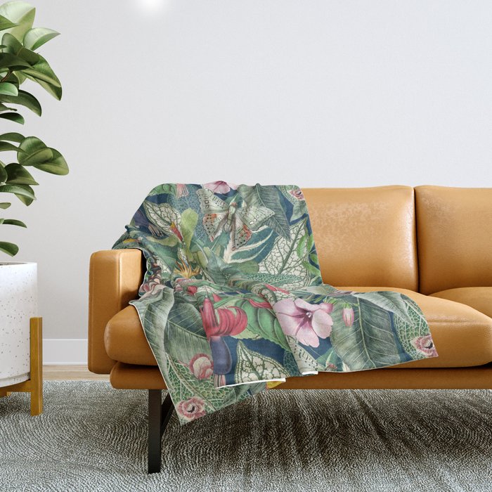 Tropical Paradise VIII Throw Blanket