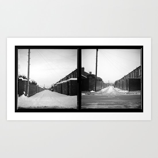 Snow x 2 Art Print