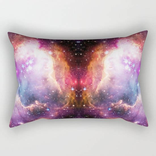 Purple Nebula Clouds Rectangular Pillow