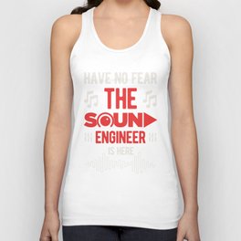 Funny Sound Engineer Unisex Tank Top