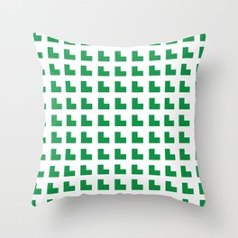 L Green Throw Pillow
