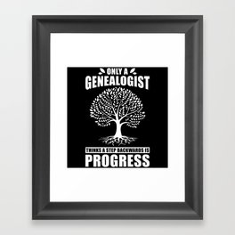 Genealogist Gift Framed Art Print