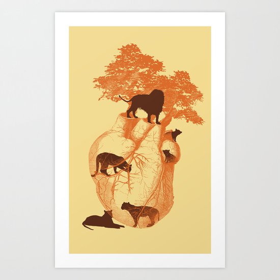 Lionheart Art Print
