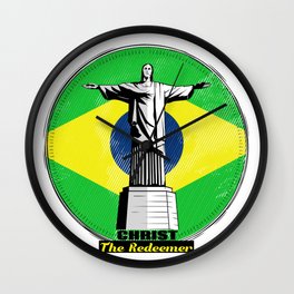 Christ The Redeemer Brazil Wall Clock