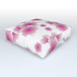 Falling Sakura Pattern Outdoor Floor Cushion | Flowers, Abstract, Cherryblossom, Flower, Rose, Graphicdesign, Floral, Nature, Abstractpattern, Pinkpattern 